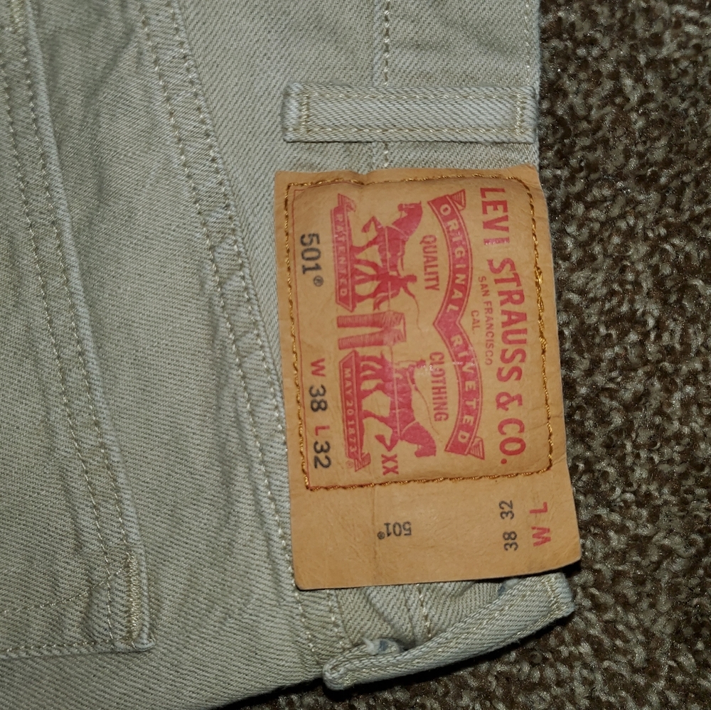 Mens levi's 501 38 x 32